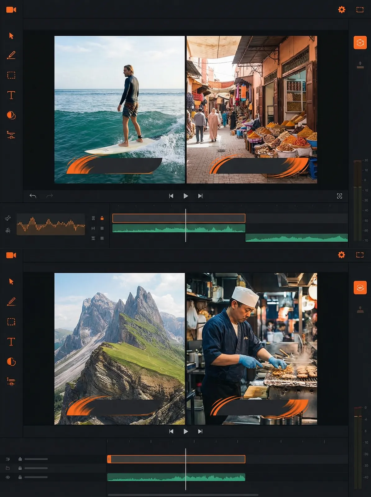 十八禁app Vlog开场模板设计